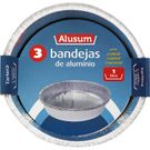 Bandeja Aluminio Tartera 1 Lt Pack de 3 uds