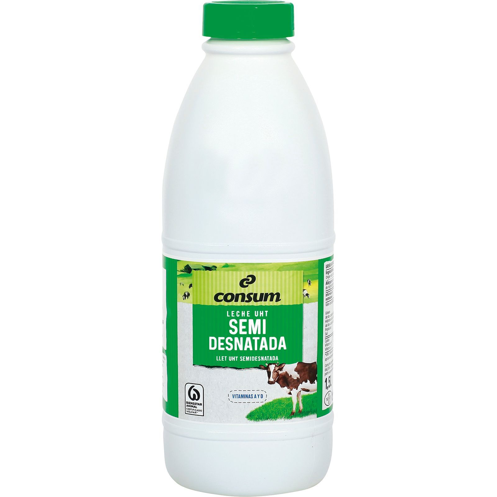 Leche sin lactosa semidesnatada - Consum - 1 litro