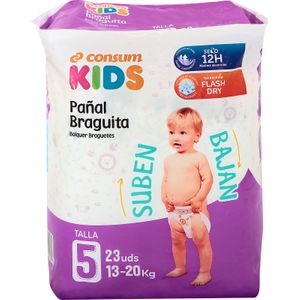 Carrefour Baby Pañales Carrefour Baby Ultra Dry Talla 5 (12-20 kg