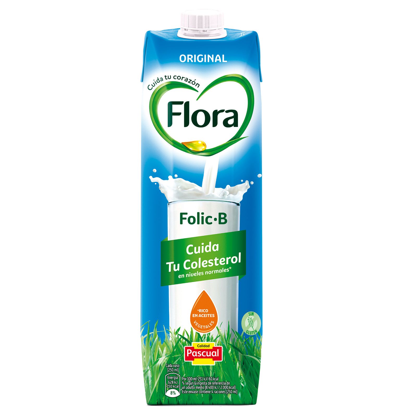 LECHE FLORA FOLIC B ENTERA BRIK 1L | La Tienda Online De Unide